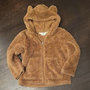 H&M Brown Fuzzy Kids Hoodie